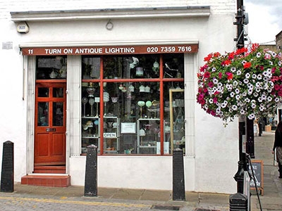 Turn On Antiques Lighting - Art Deco, Art Nouveau, Edwardian & Victorian Antique Lighting - Camden Passage