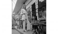 John Cole 1969 fashion shoot in Camden Passage, London