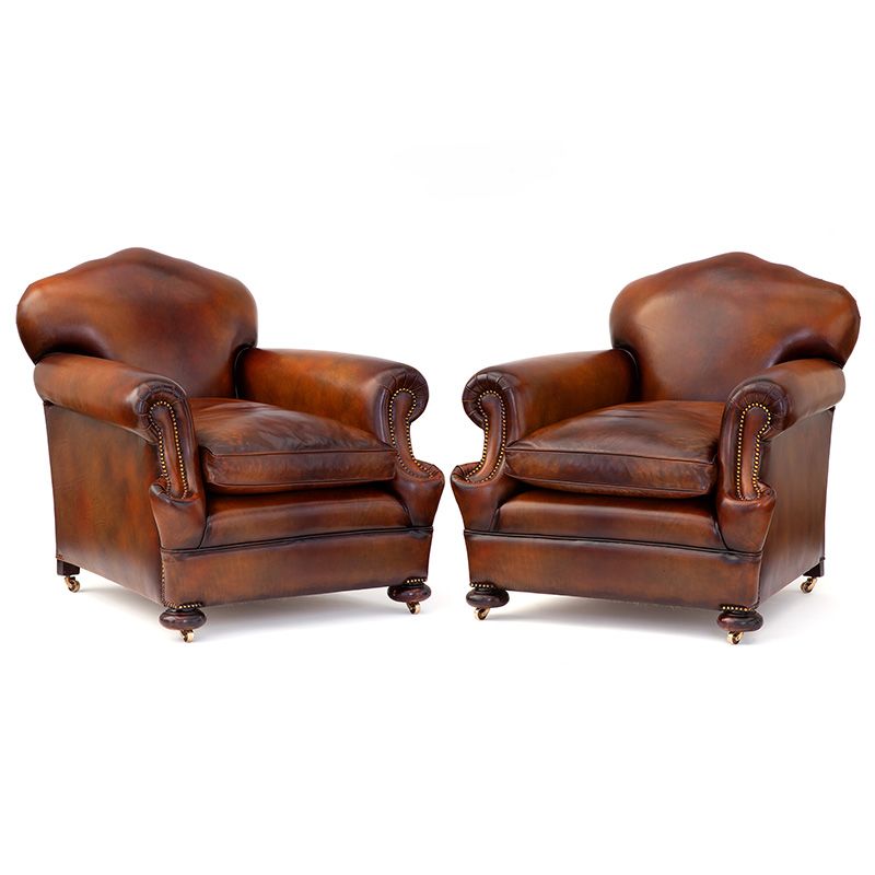 David Griffith Antiques - Antique Leather Seating & Club Furniture - Camden Passage